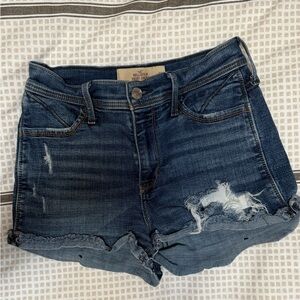 Hollister Women's Blue Denim Shorts